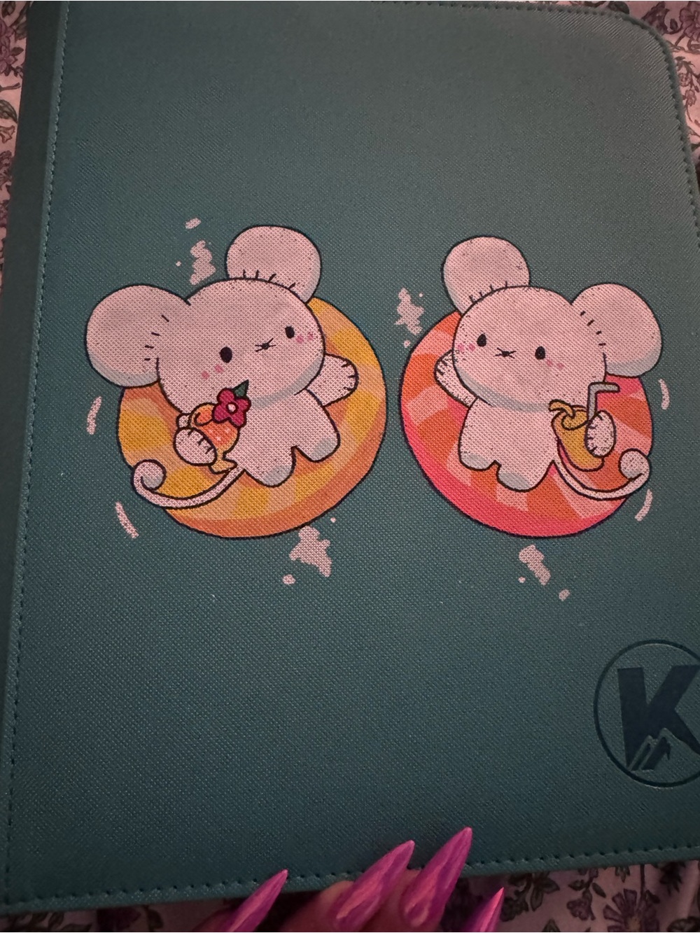 Pokemon top loader custom painted binder - tandemaus Pokemon design on cover